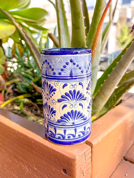 Talavera Vaso (Blue & White)