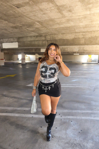 23 Reasons Halter(Black Camo)