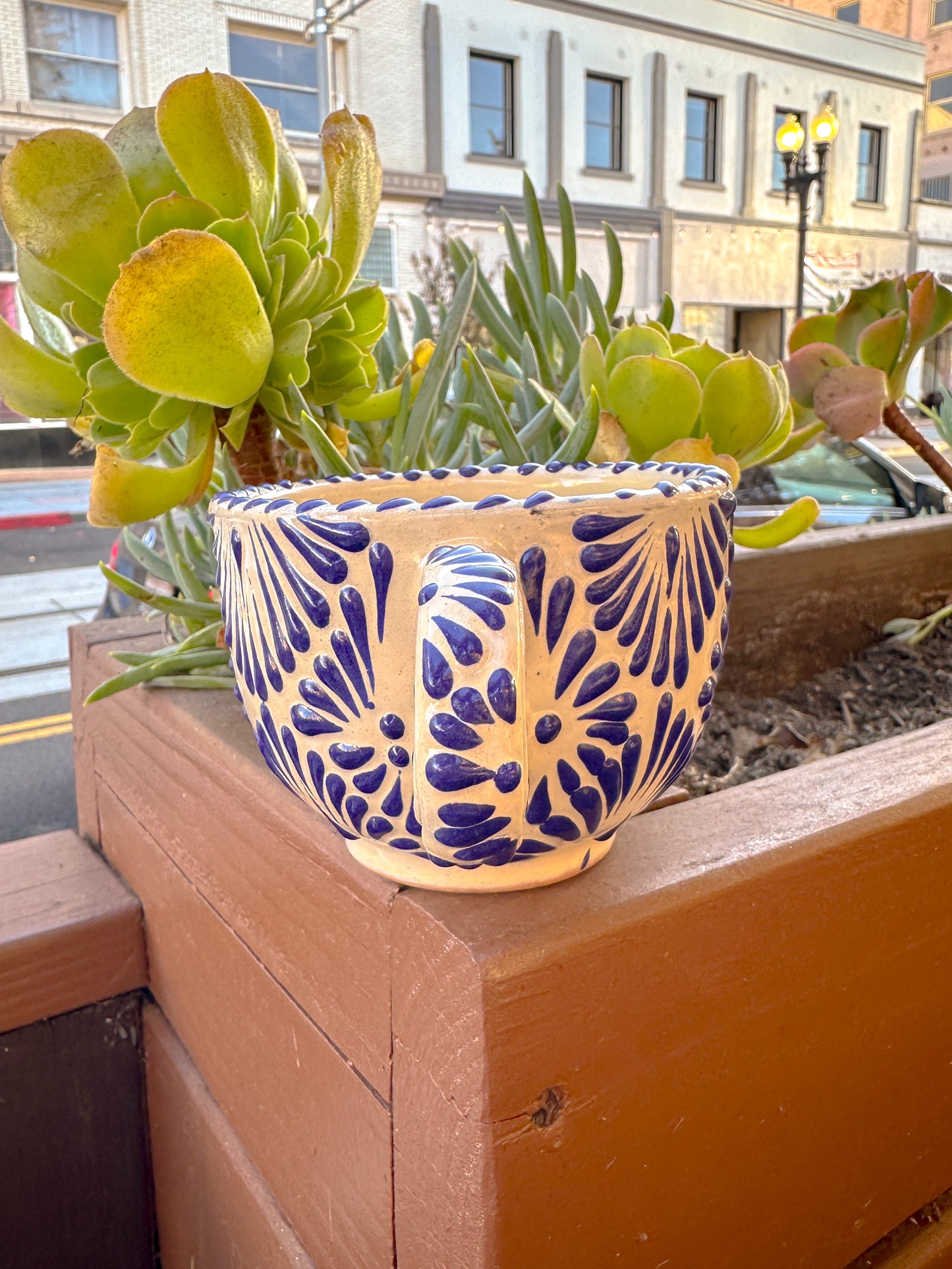 Talavera Large Regular Mug (Blue & White)