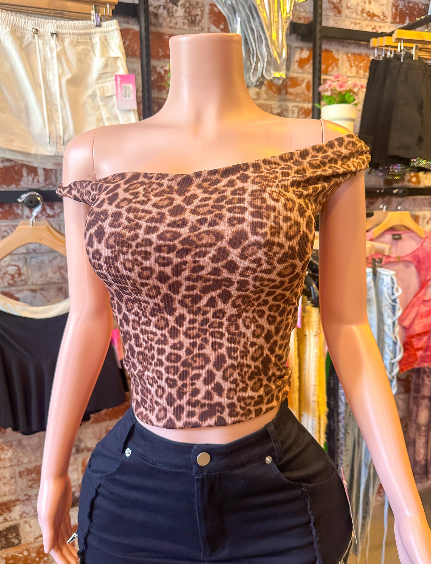 Catheryn Top (Brown Cheetah)