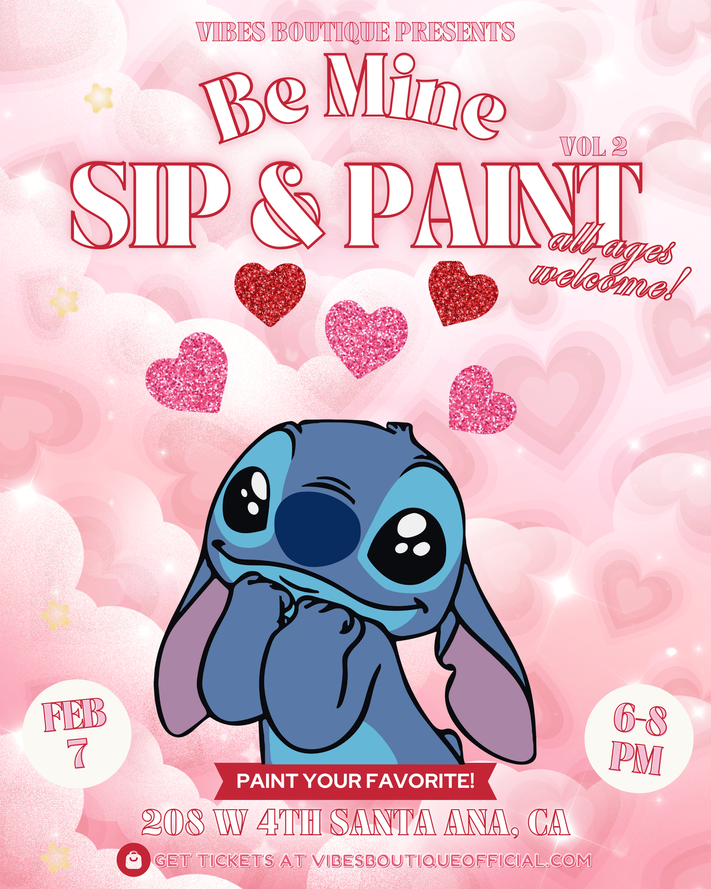 Be Mine Sip & Paint (Feb 7-9)