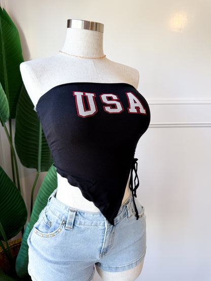 USA Black Side Tie