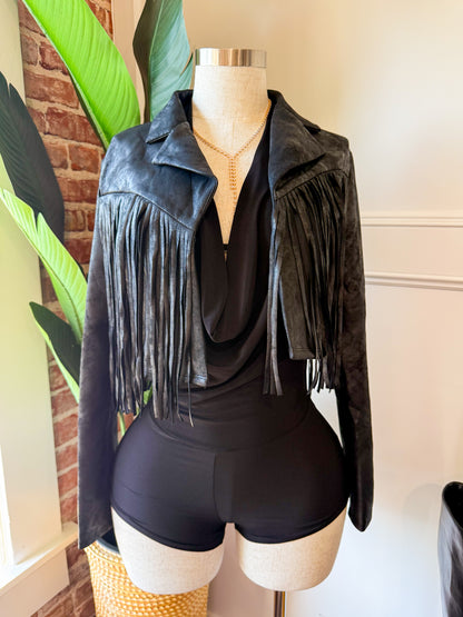 Jacket Fringe (Black)