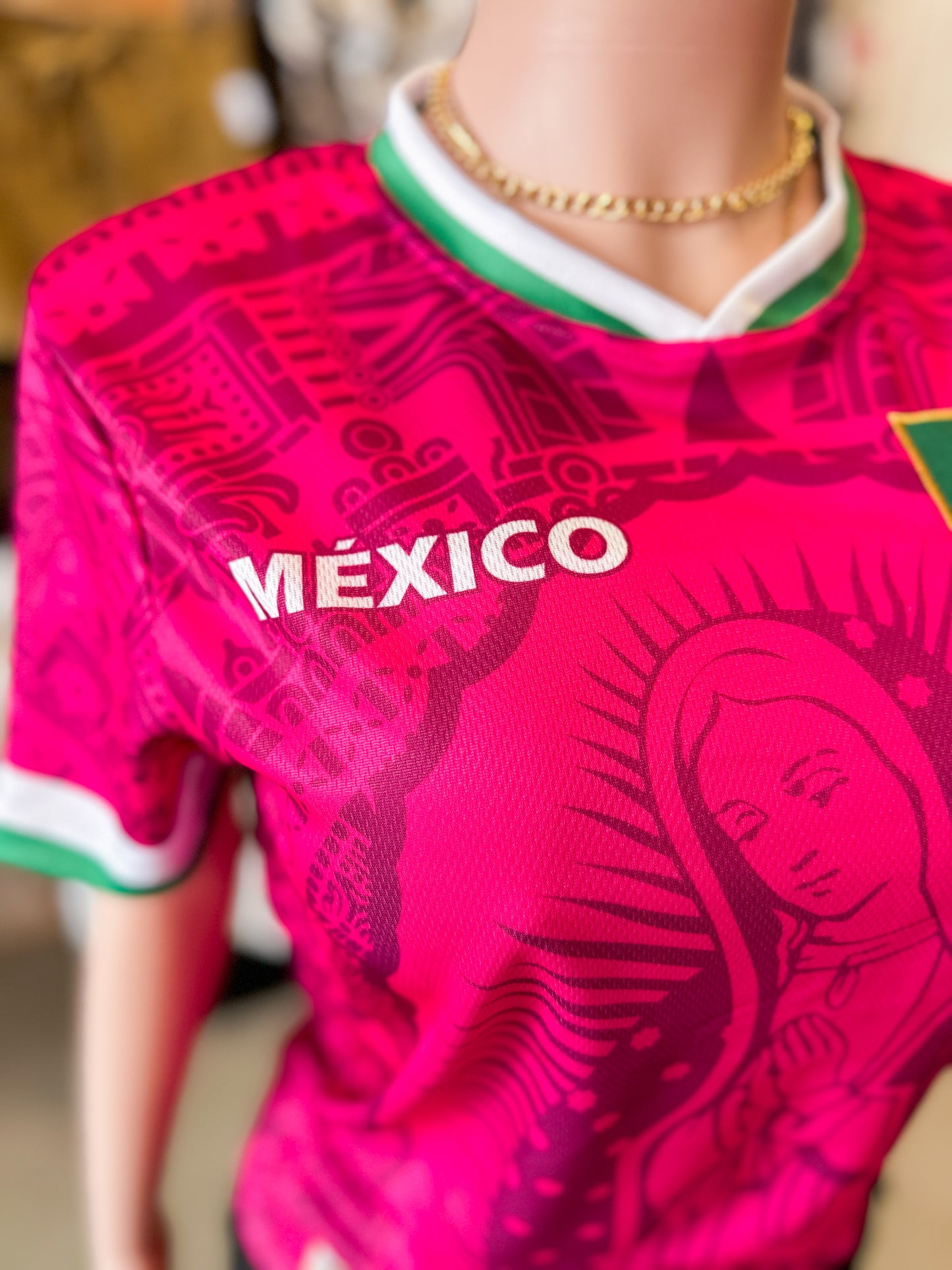Mexico Virgen Jersey (Hot Pink)