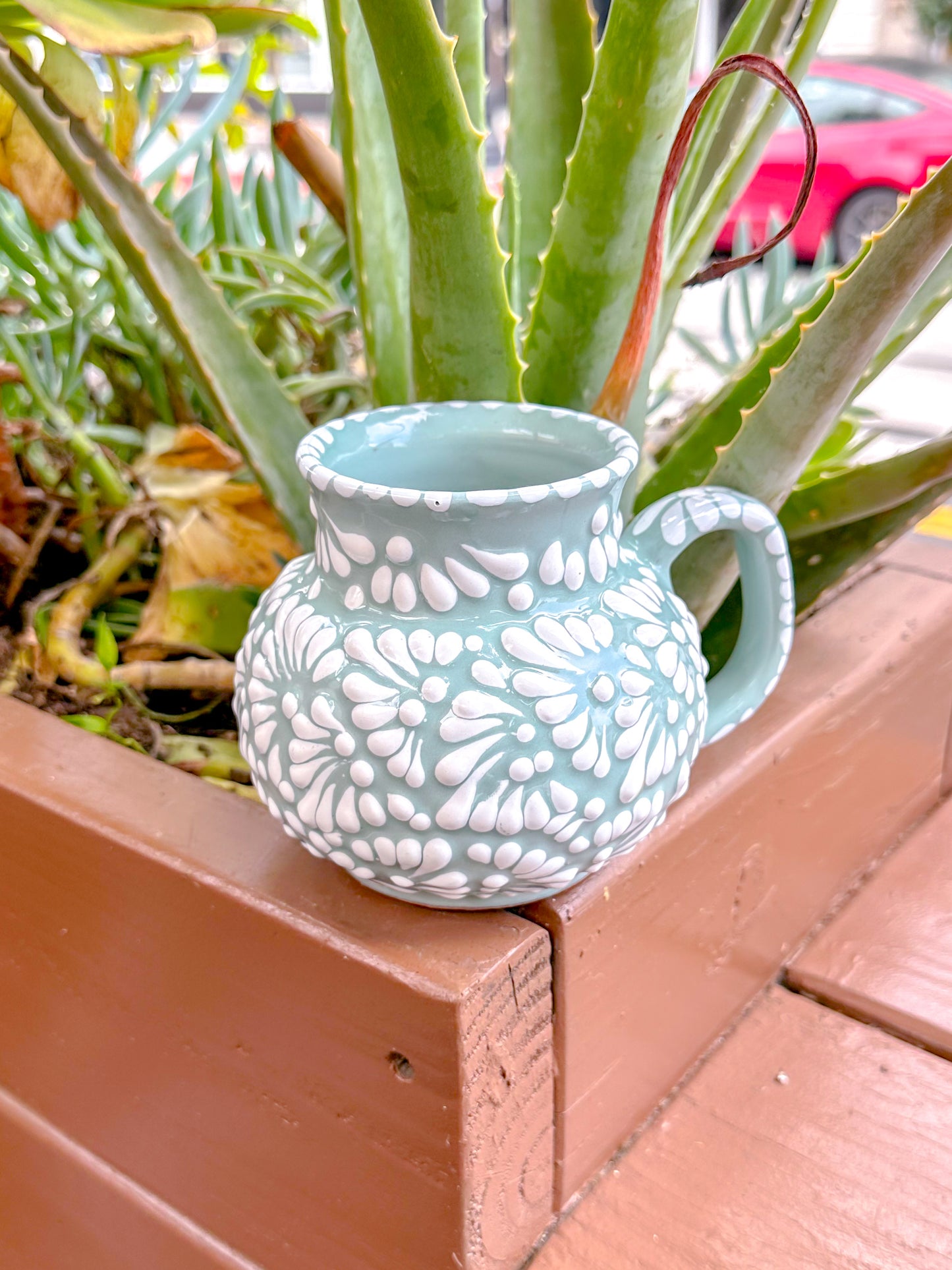 Talavera Jarrito Mug (Teal)