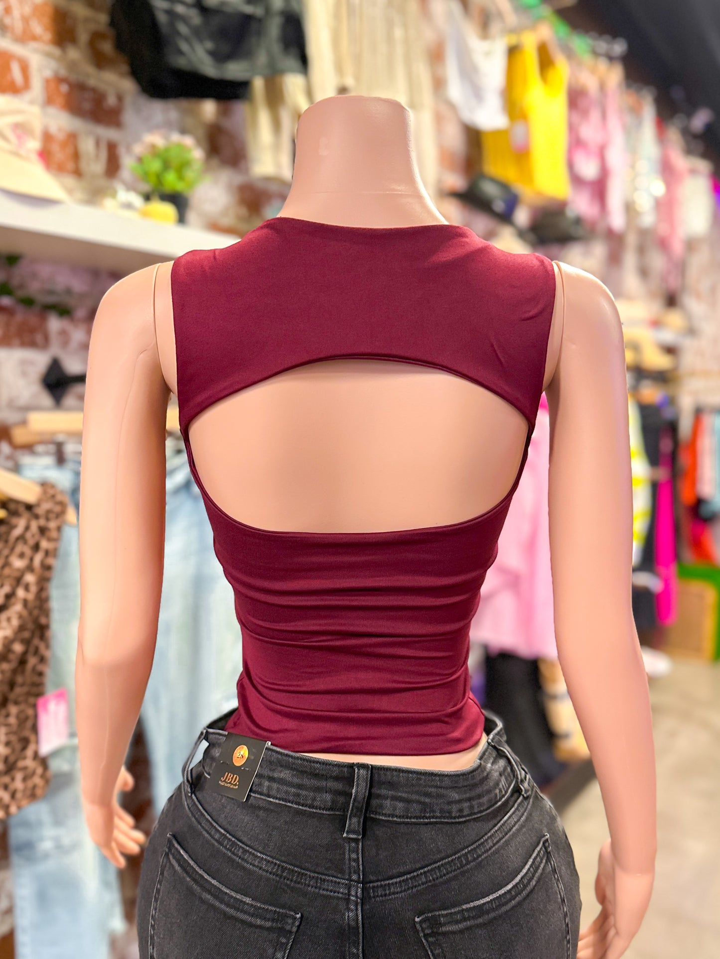 Daisy Top (Burgundy)