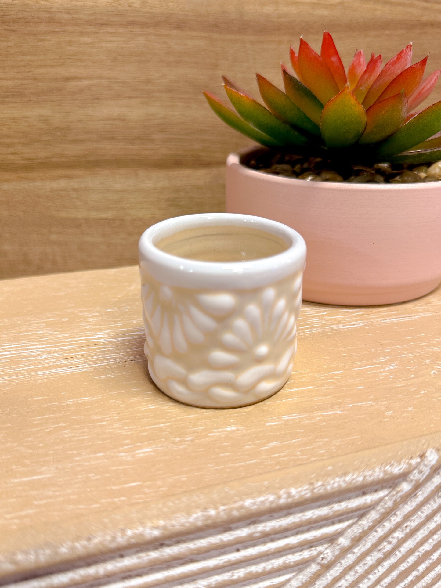 Talavera Mini Shot Glass (White)