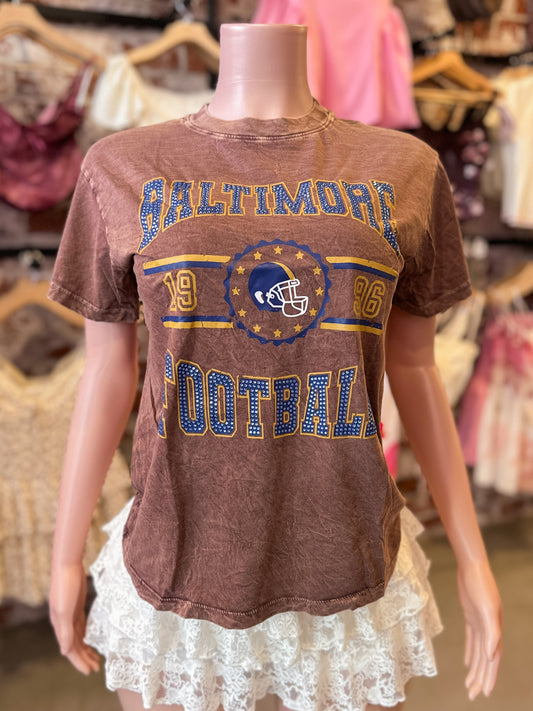 Baltimore Football Oversized Top