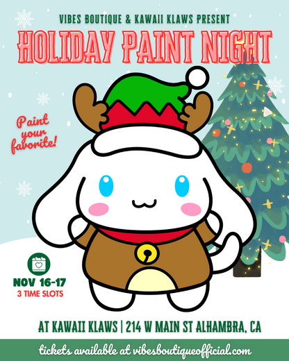 Holiday Paint Night (AT KAWAII KLAWS, ALHAMBRA)