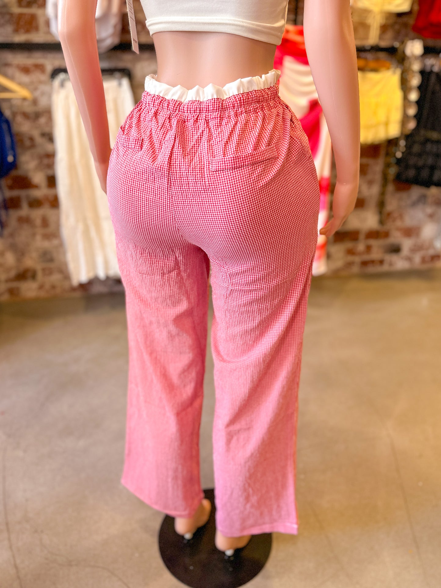 Stripe Pants (Red)