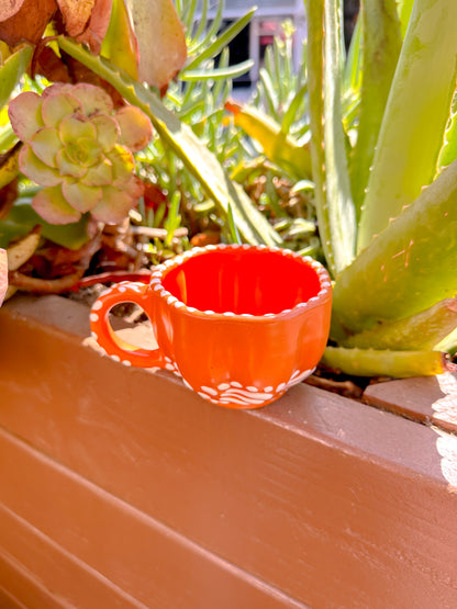 Talavera Mini Pumpkin Espresso Mug