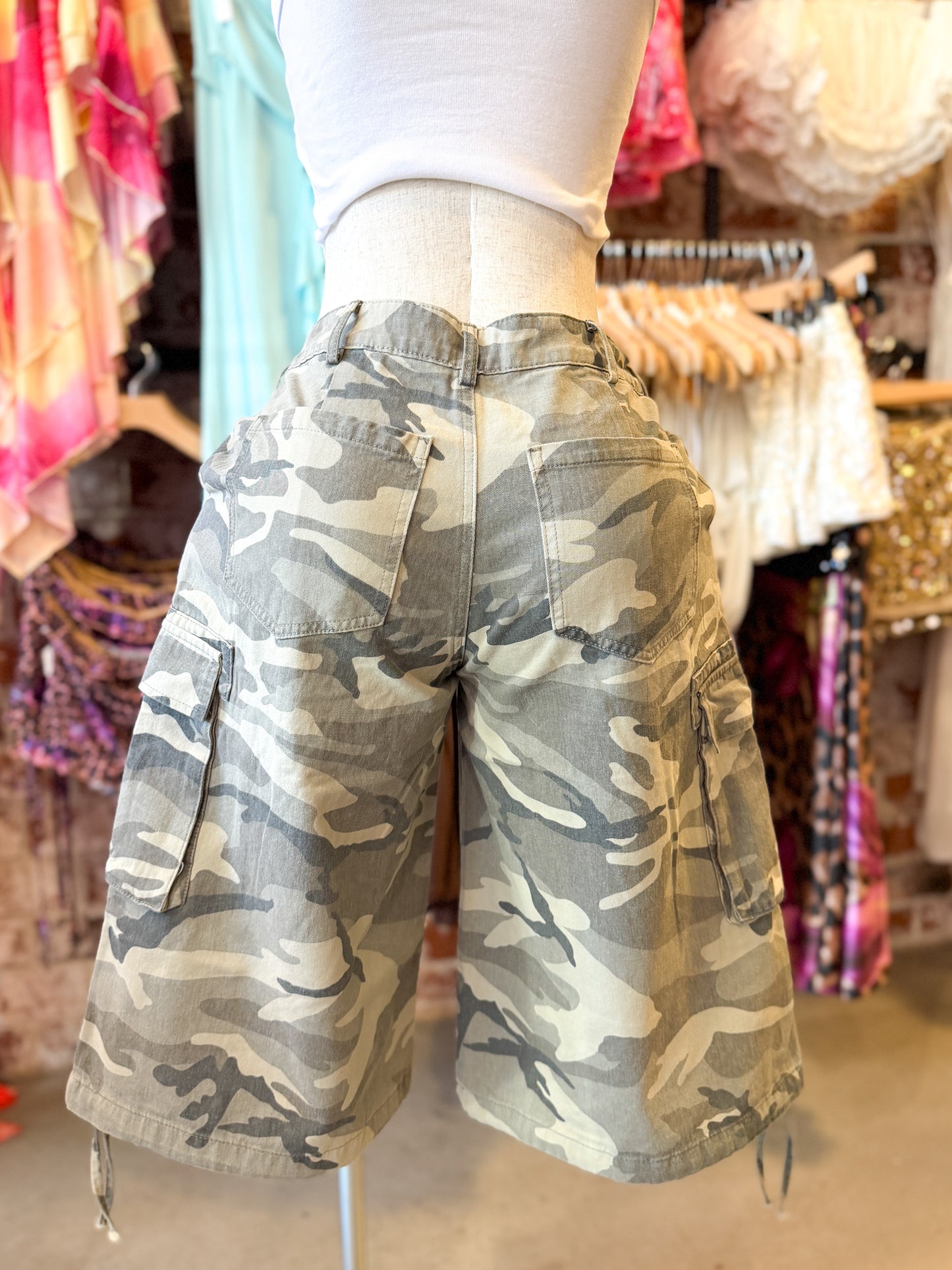 G.I. Baddie Camo Jorts