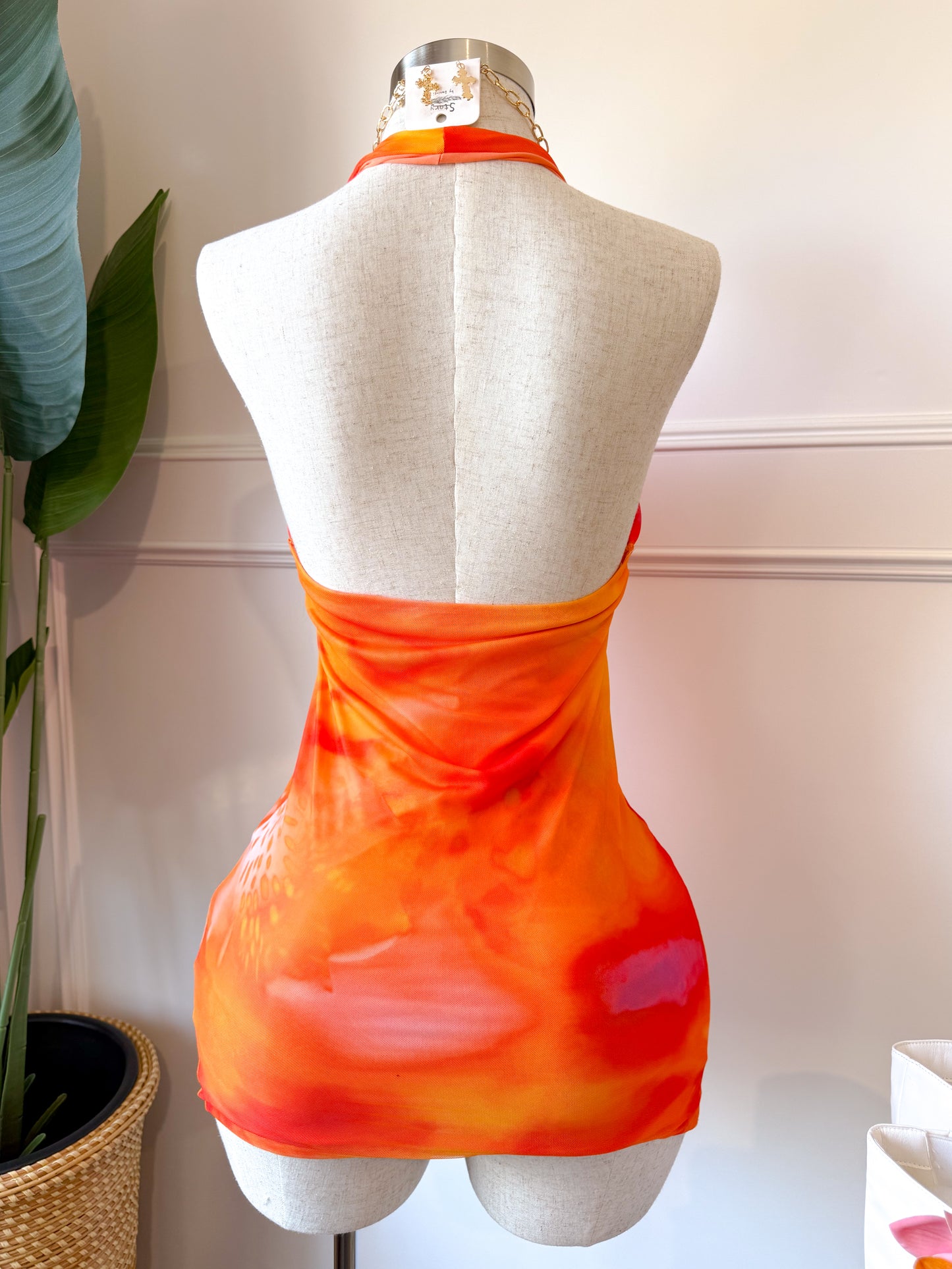 Isla Orange Dress