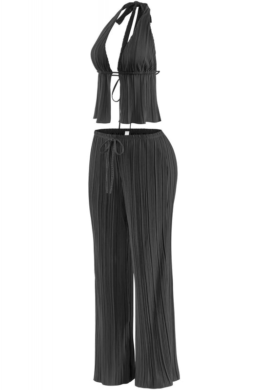 Halter Pants Set (Black)