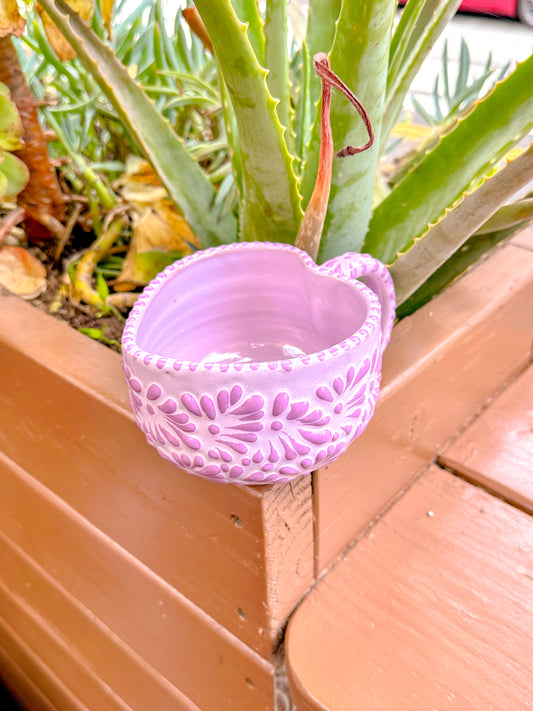 Talavera Heart Mug (Purple)