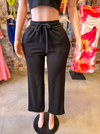 Wide Leg pants (Black)