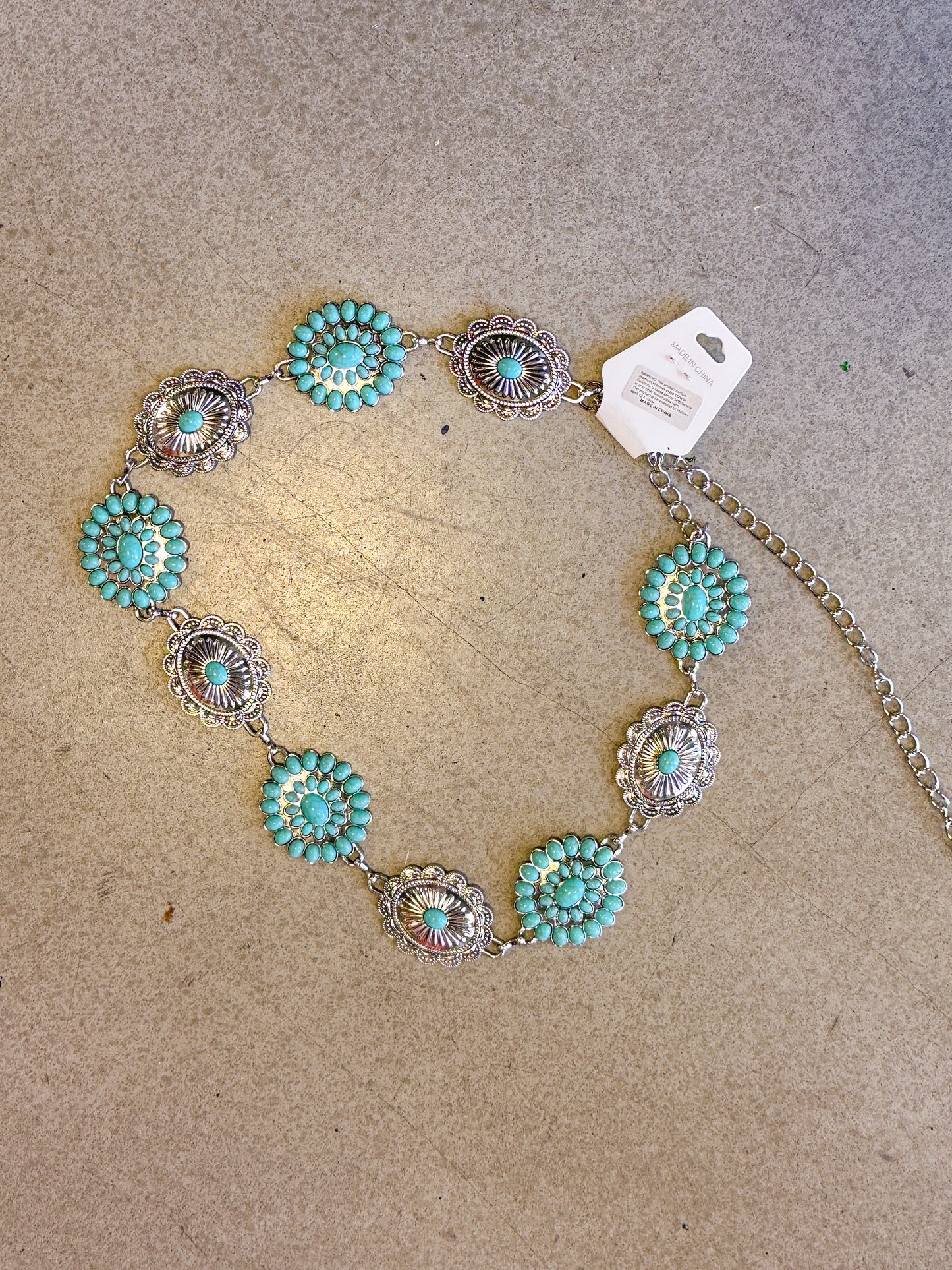 Beaded Belt (Silver)