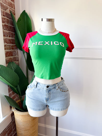 Short Sleeve Red & Green
