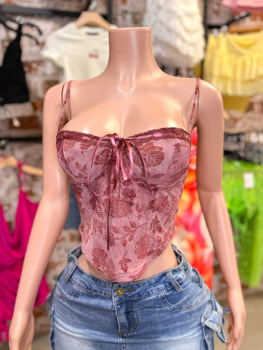 Rose Corset Top