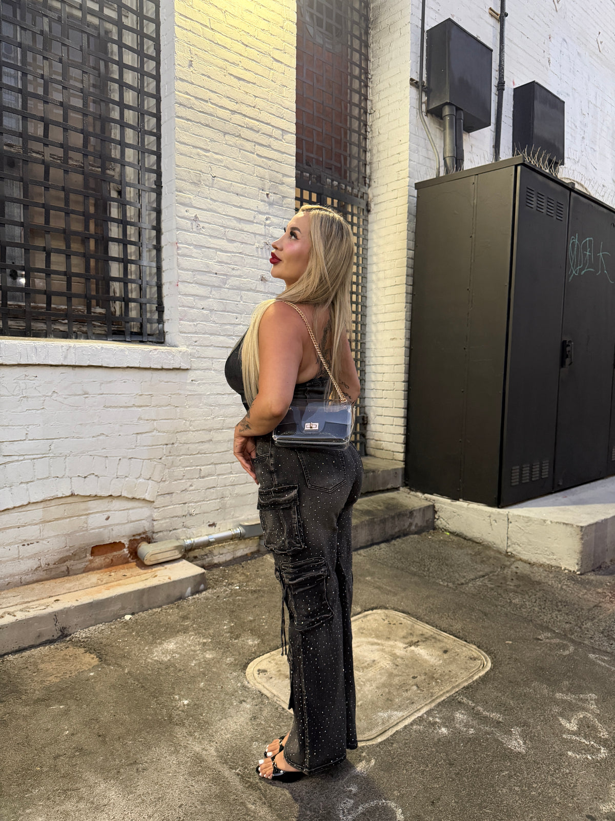Headliner Statement Cargo Jeans(Black)