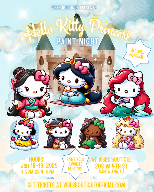 Hello Kitty Princess Paint Night