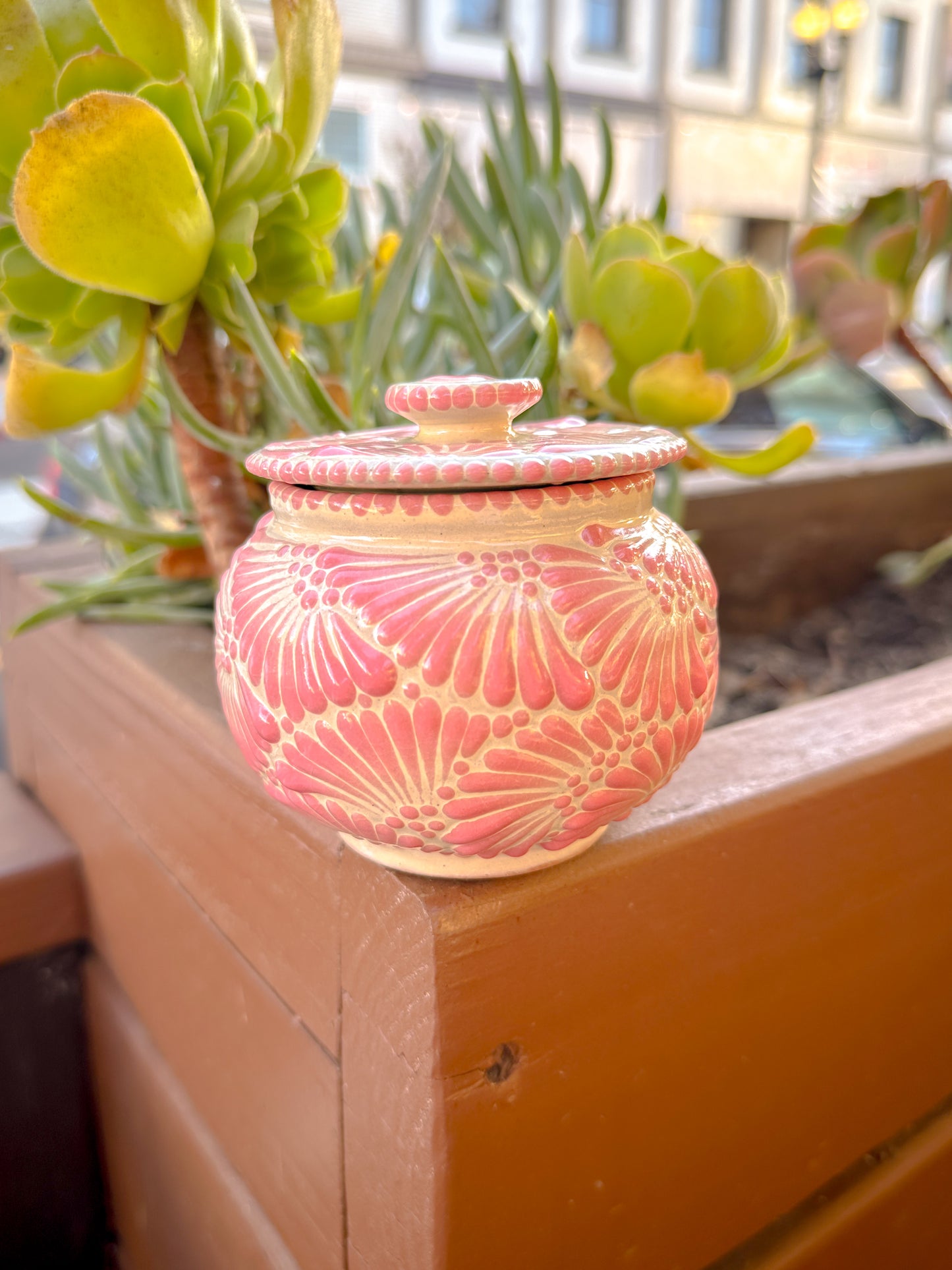 Talavera Sugar Bowl (Dusty Rose)