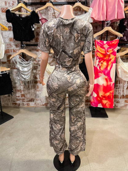 Camo Crop Top