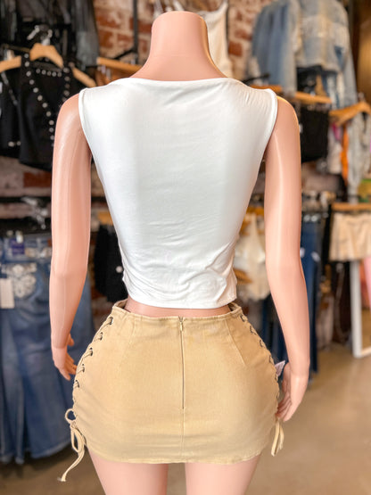 Jaz Skirt (Taupe)