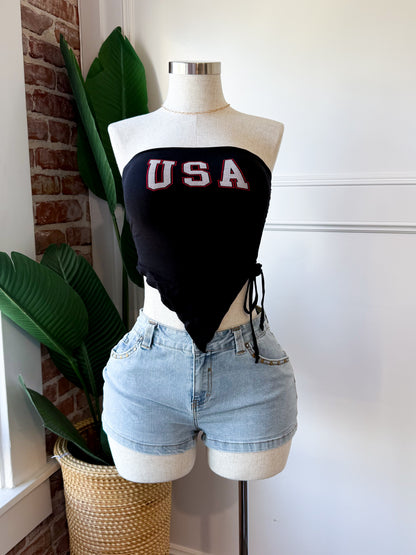 USA Black Side Tie