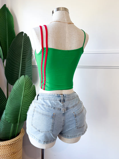 Mexico Double red strap top
