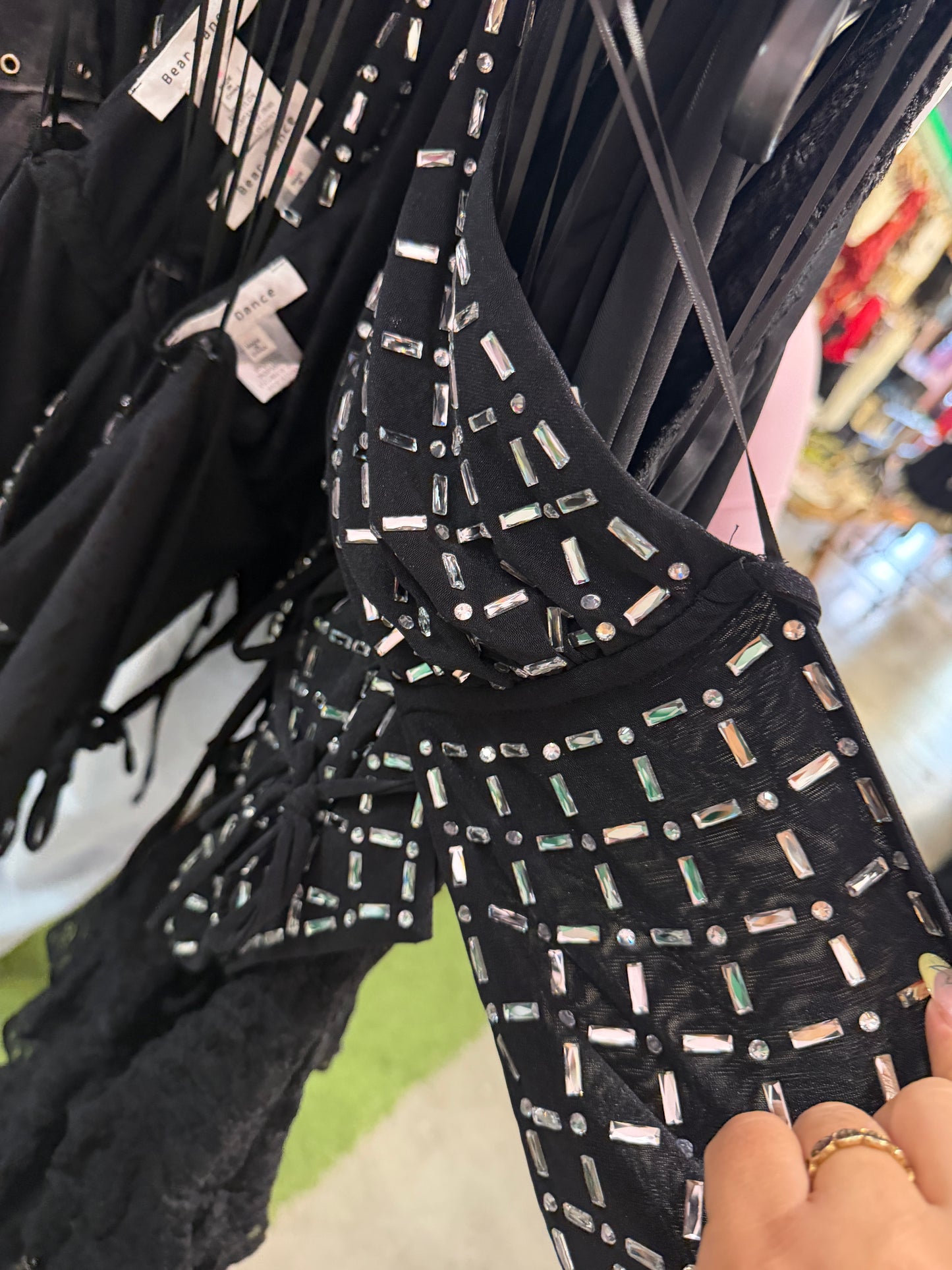 Rhinestone Black Top 1