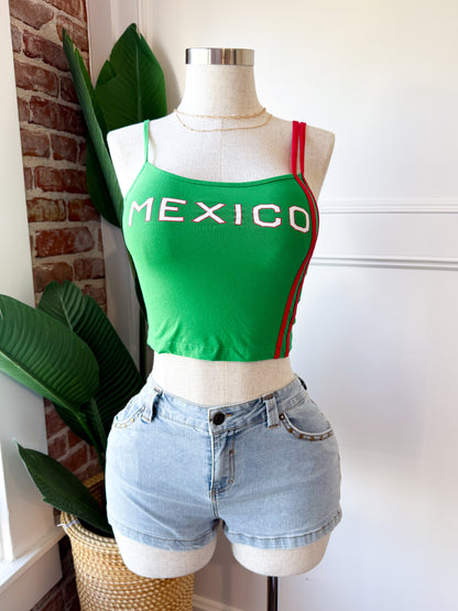 Mexico Double red strap top