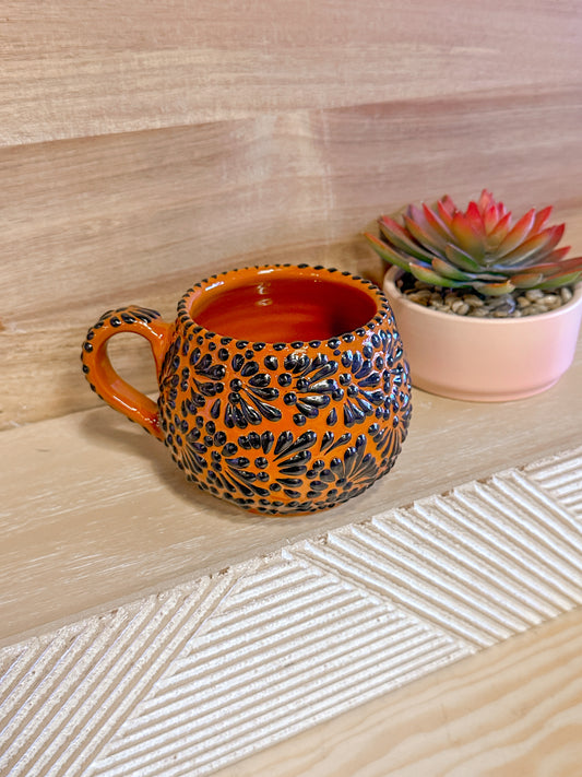 Talavera Low Regular Mug (Brown & Black)