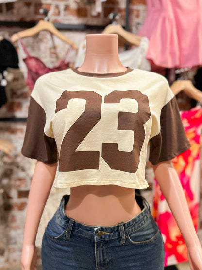 Brown Crop Top