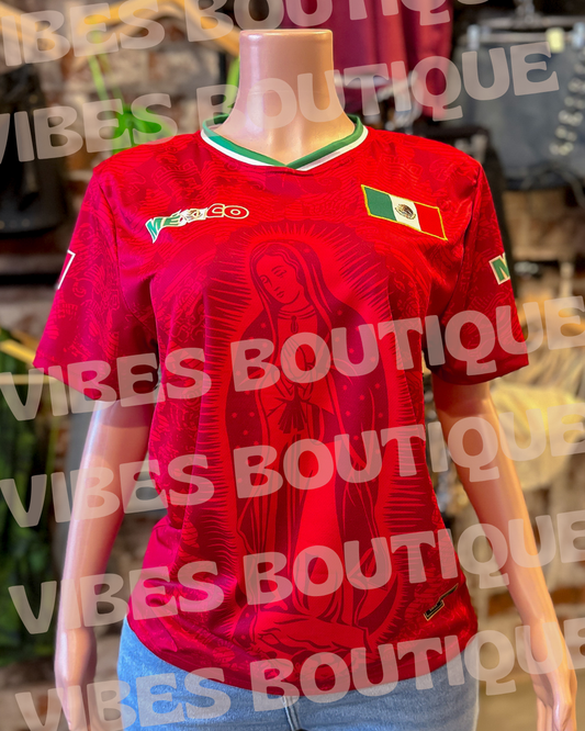 Mexico Virgen Red Jersey