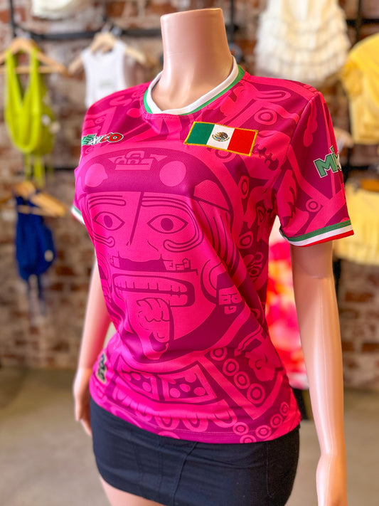 Mexico Hot Pink Azteca Jersey