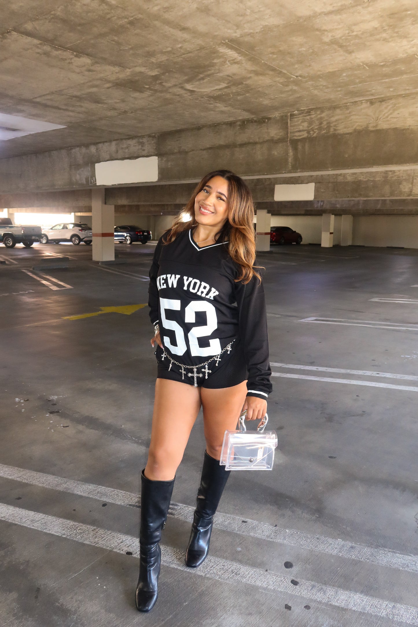 Run It Jersey Romper(Black)