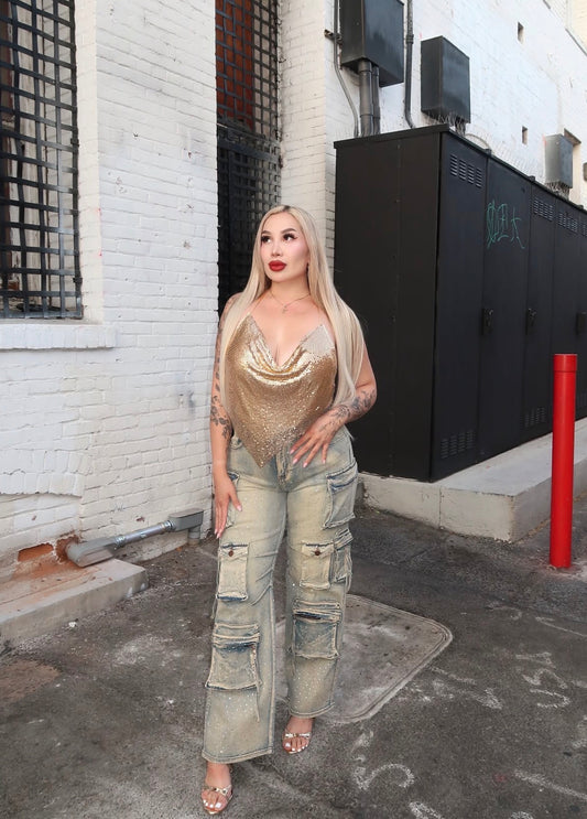 Headliner Statement Cargo Jeans(Vintage Wash)