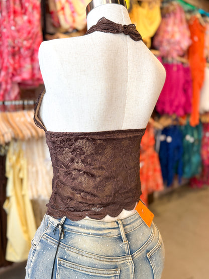 Poetic Justice Halter (Brown)