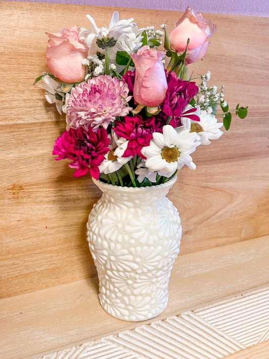 Talavera Medium Vase (White)