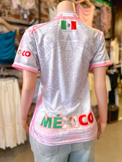Mexico Virgen Jersey (Grey & Pink)