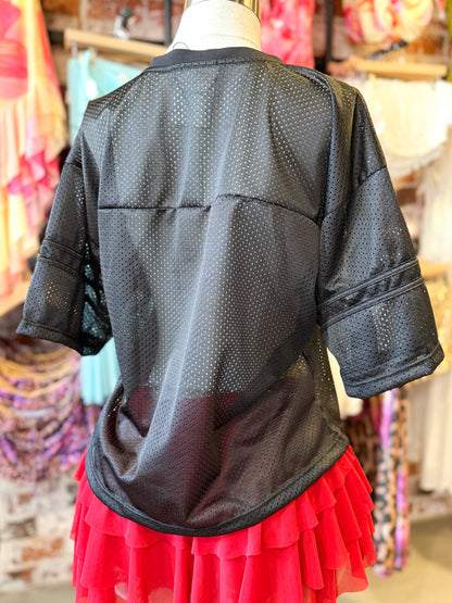 Mexico Black Ribbed Jersey