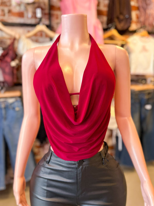 Sleek Top (Burgundy)
