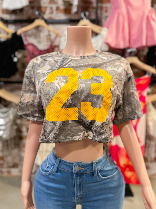 Camo Crop Top