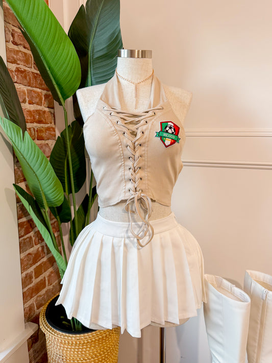 Mexico Tie Up Halter (Beige)