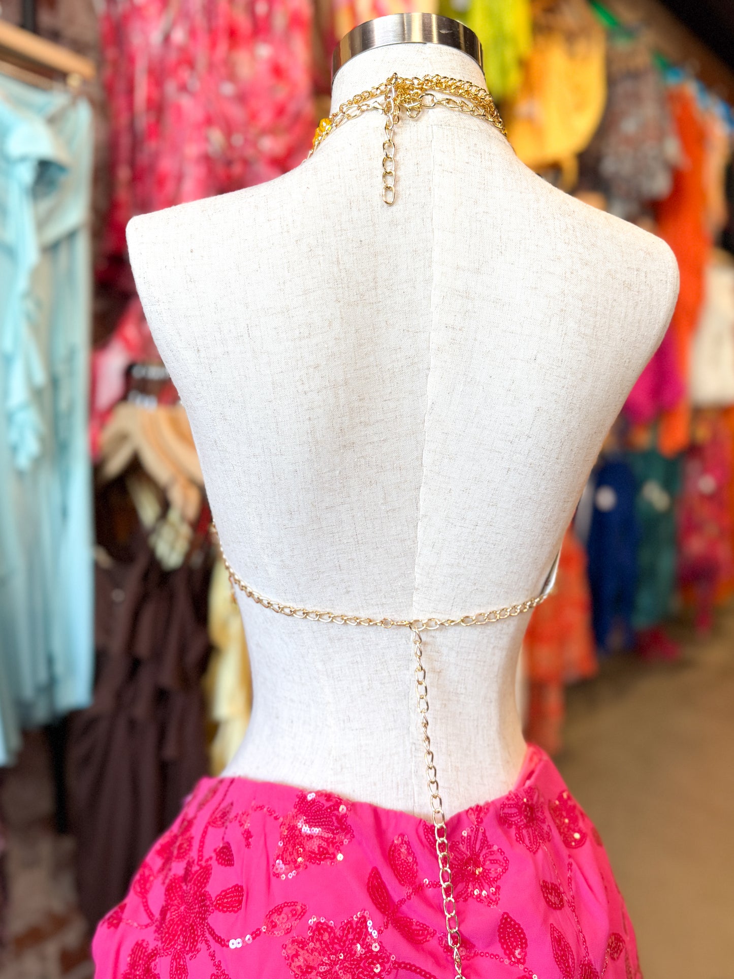Tusa Glow Beaded Top