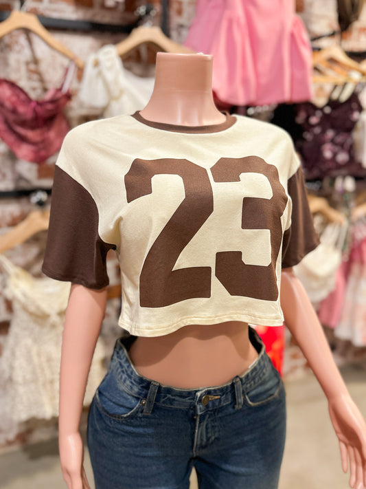 Brown Crop Top