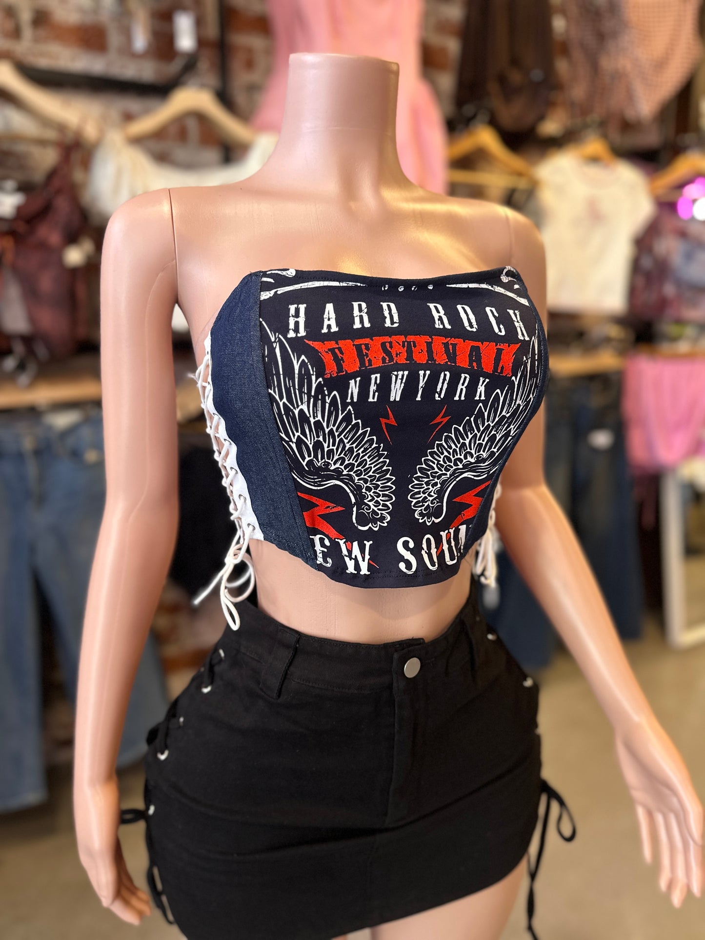 Denim Corset
