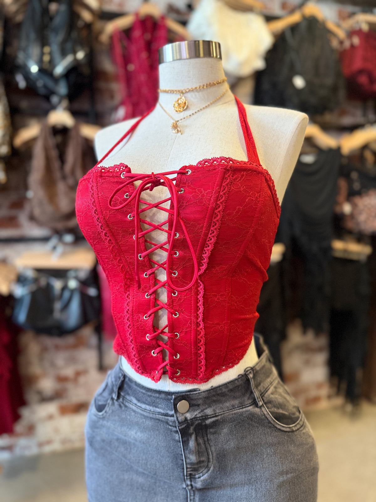 24K Nights Halter (Red)
