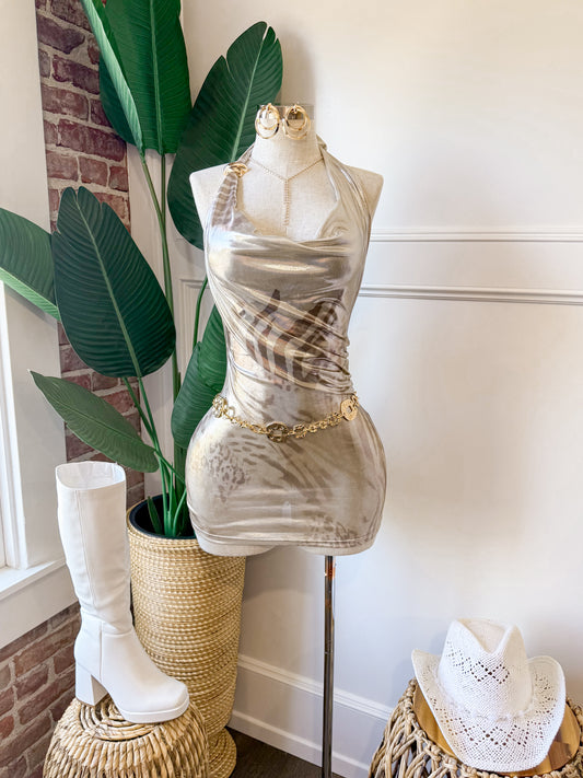 Golden Muse Dress